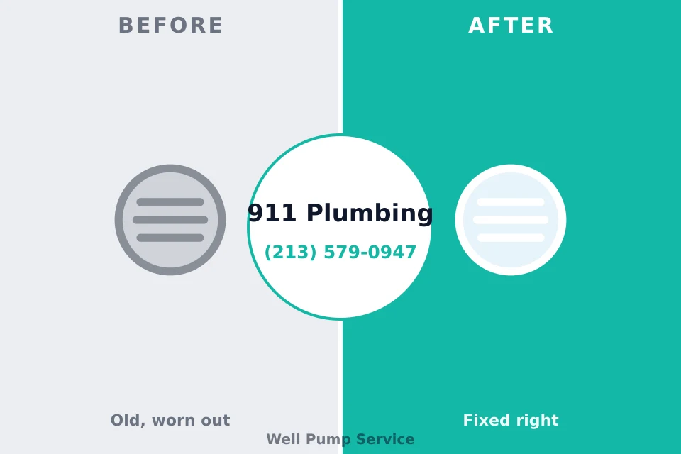 Before and after: plumbing company McCord, OK